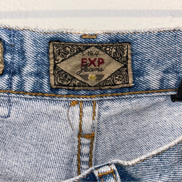 Vintage 90s Express Women’s Blue Jeans - High Rise, Slim Fit, Tapered Leg - Picture 3 of 9